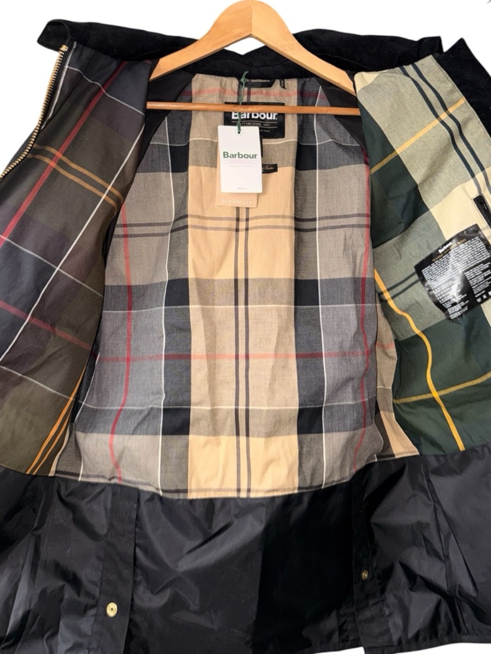 BARBOUR Highclere Waxed Hooded Jacket - Picture 3 of 5